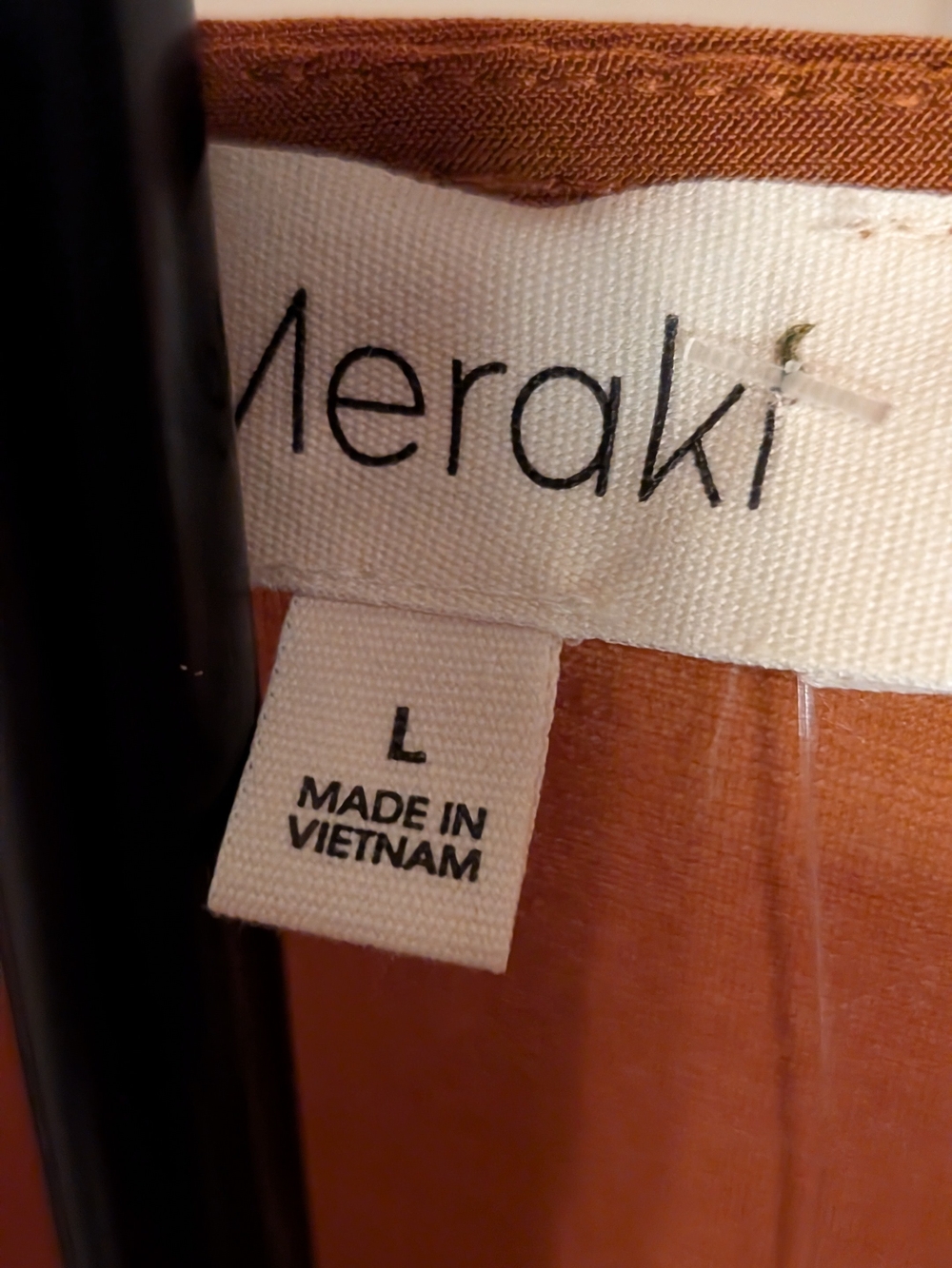 meraki Rust-Brown Long Sleeve Wrap Top - Picture 2 of 5